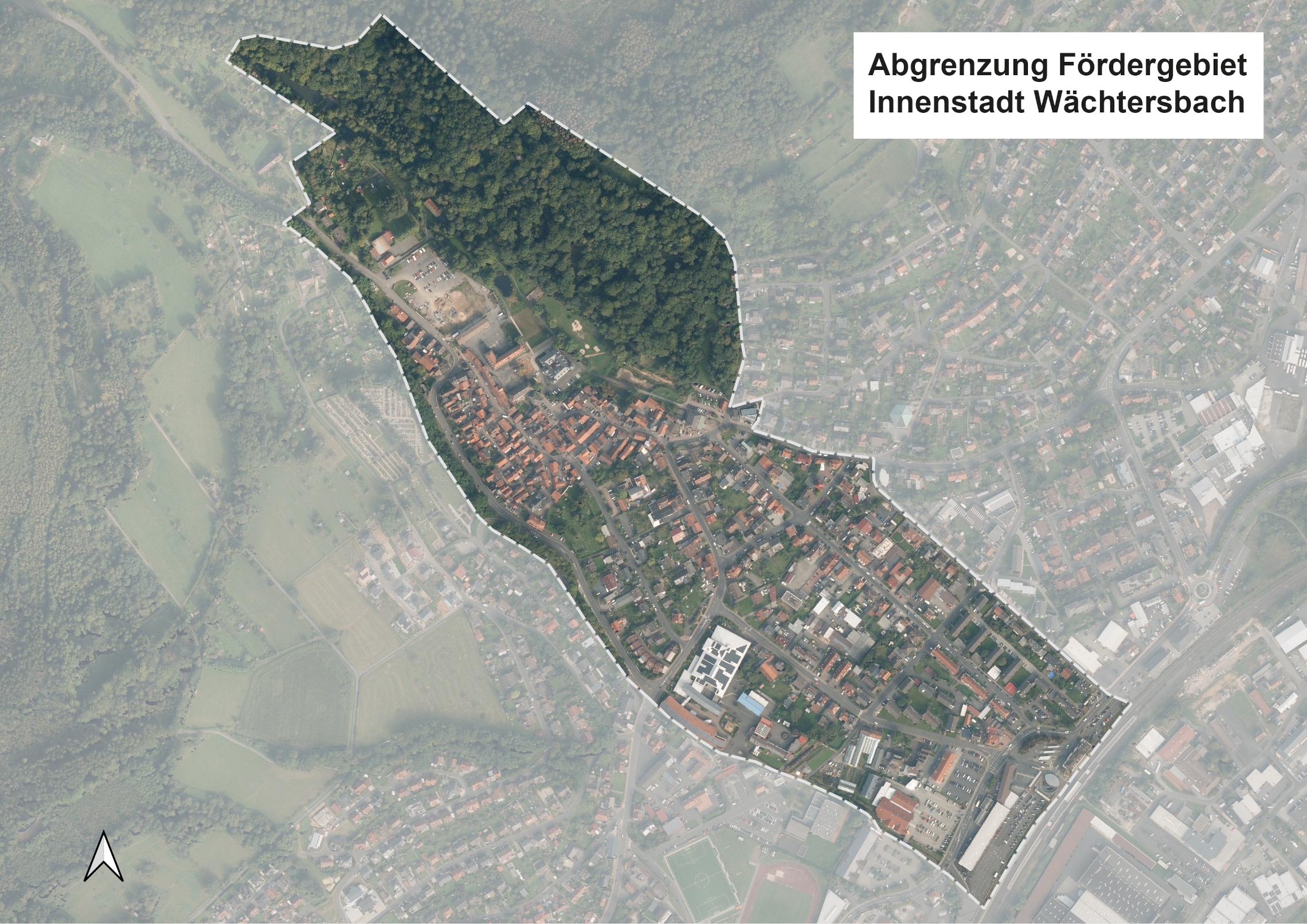 Umreißung des Fördergebietes, der Innenstadt Wächtersbach